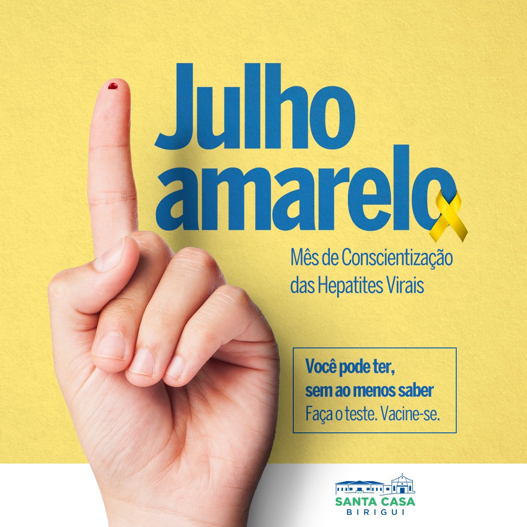 Julho Amarelo – Mês de conscientização das Hepatites Virais