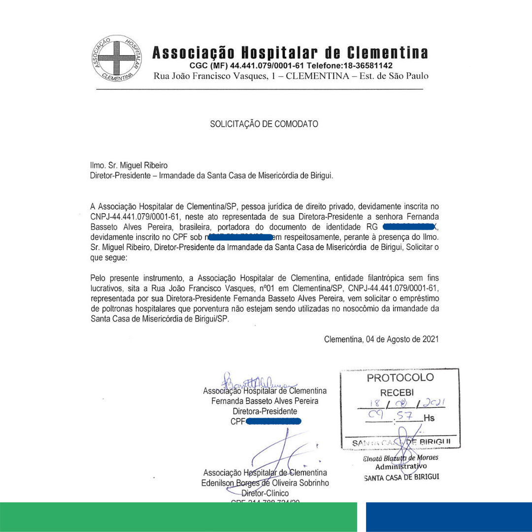 Santa Casa de Birigui faz doação e ajuda Hospital de Clementina