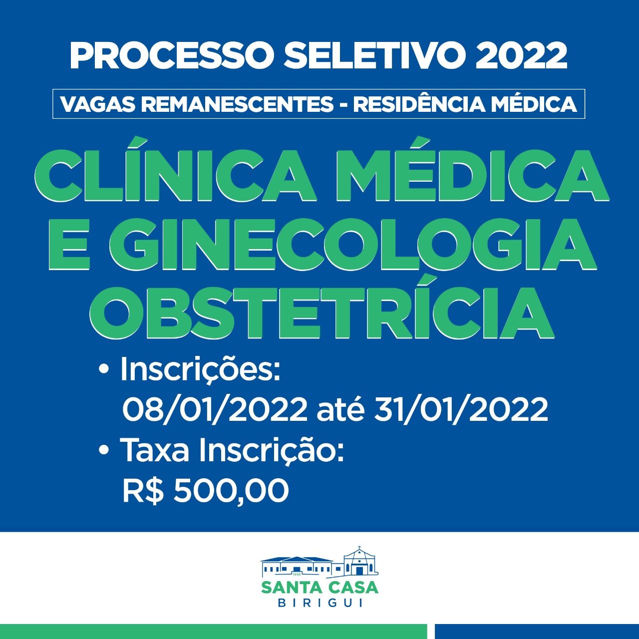 Processo Seletivo para vagas de residência médica