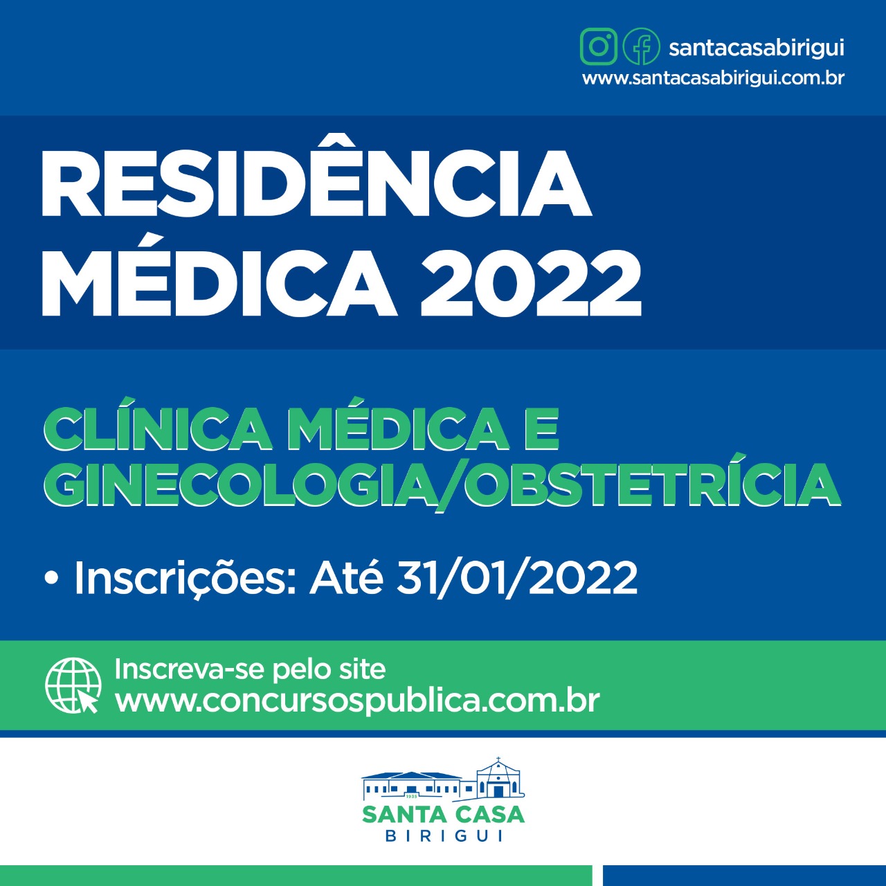 Processo seletivo de Clínica Médica e Ginecologia Obstetrícia