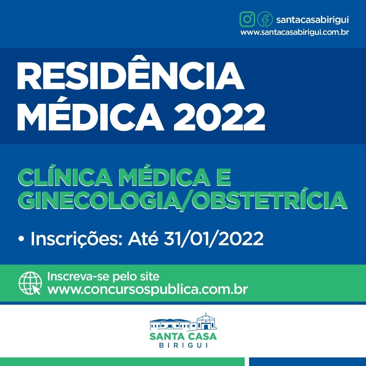 Processo seletivo de Clínica Médica e Ginecologia Obstetrícia