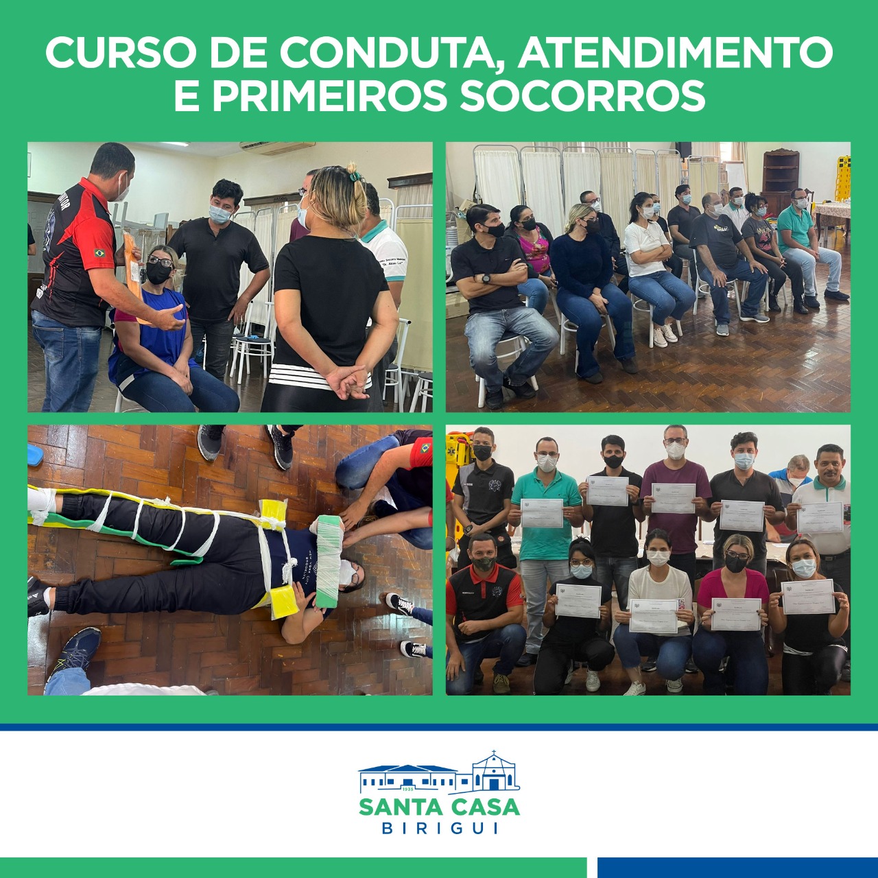 Santa Casa realiza curso de conduta, atendimento e primeiros socorros