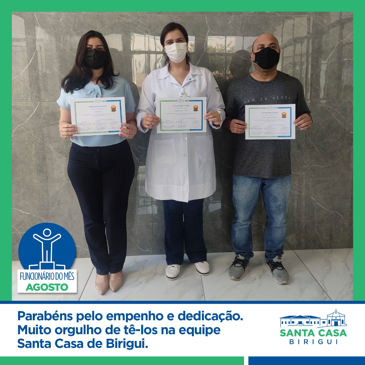 Parabéns à nossa equipe!