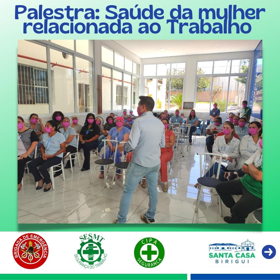 Palestra: Saúde da mulher relacionada ao trabalho
