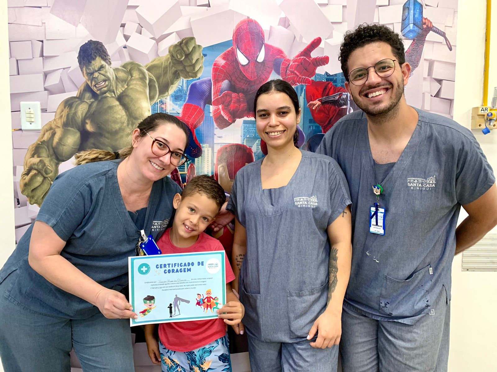 Mais de 100 pacientes mirins receberam Certificado de Coragem da Pediatria do hospital