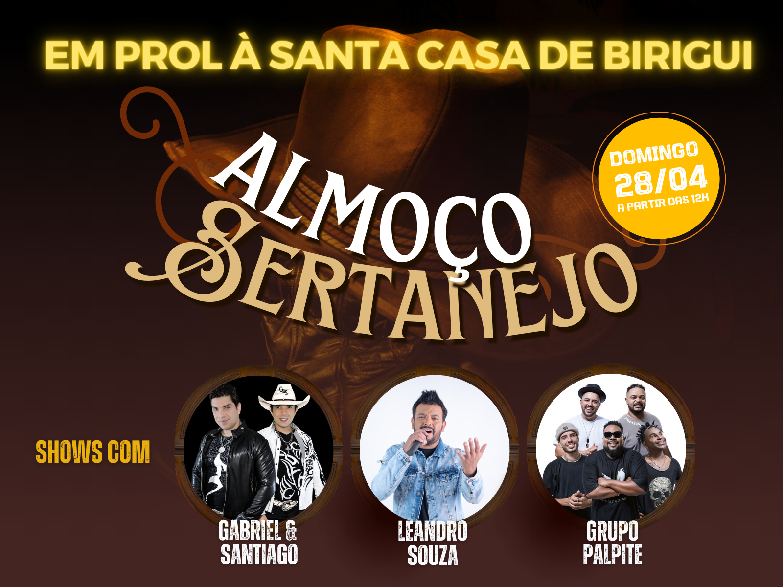 Almoço Sertanejo beneficente em prol à Santa Casa de Birigui será realizado em abril