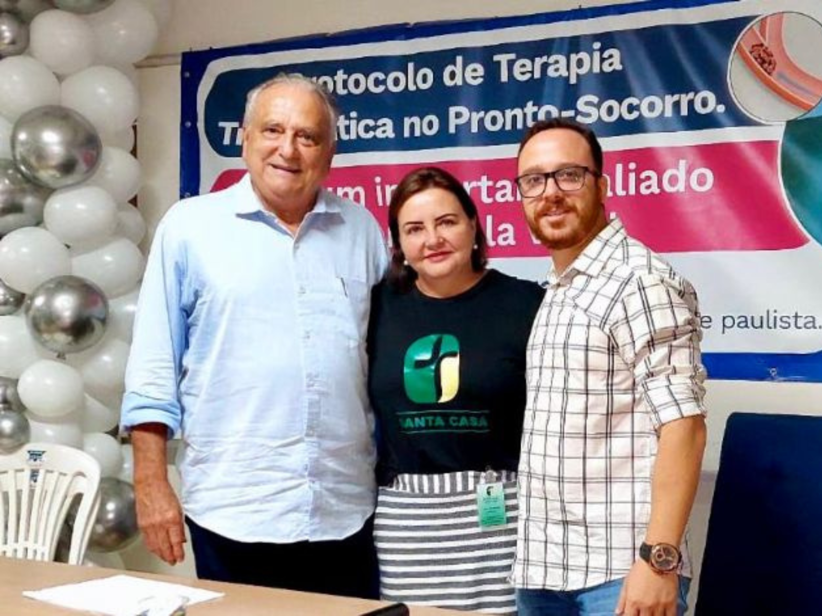 Interventor Alex Brasileiro prestigia celebração dos 97 anos da Santa Casa de Araçatuba